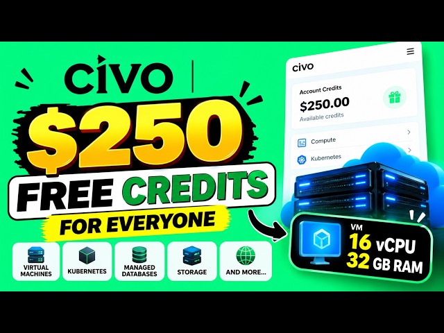 Run a 16vCPU VM on Civo's $250 FREE Credits! 🔥 | Free Cloud Server