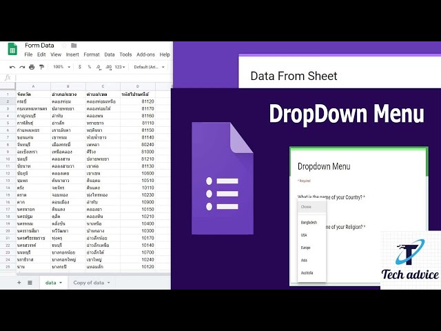 Automate Google Form Drop Down Menu | Google Forms - Create Dropdown Lists