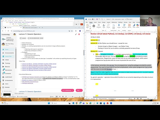 CS1010X Review 10 and Tutorial 05 (First) on 20 Mar 2026 (Fri) [CC]
