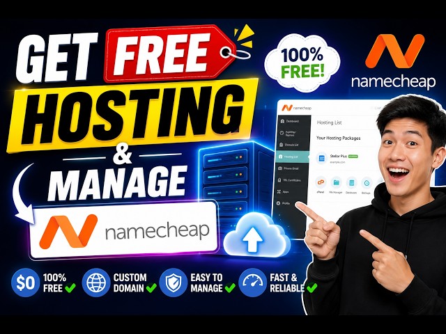Get free and manage hosting (Namecheap)