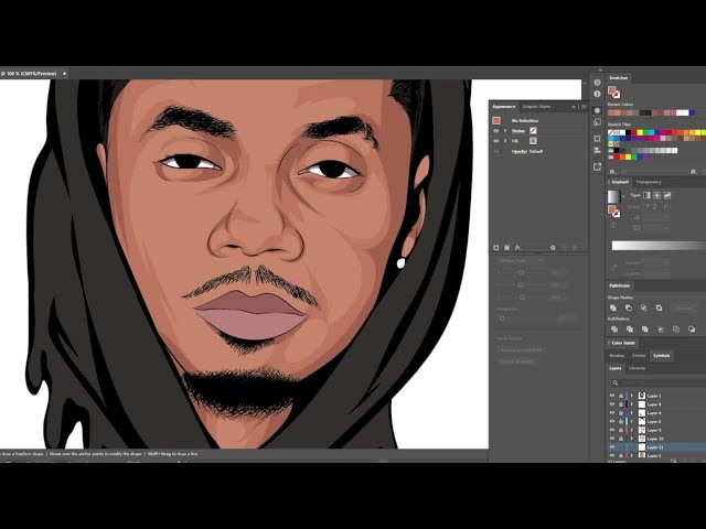 CARTOON SPEEDART _ADOBE ILLUSTRATOR _QUIET