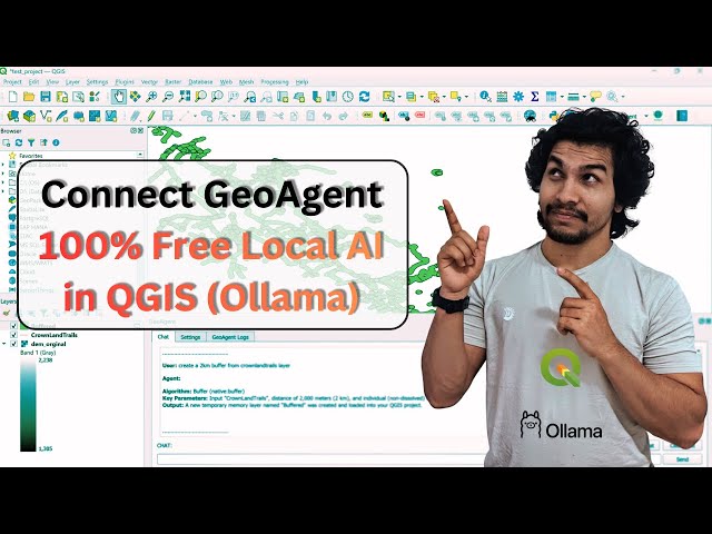 This AI Talks to QGIS! 🤖🗺️ | Ollama + GeoAgent Tutorial