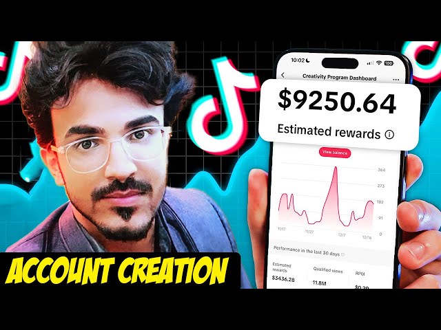 Tiktok Account Creation (Creativity Program Beta) For 30 Days | How to make $10k in 30 Days Class #1