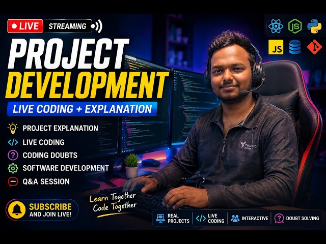 🚀 Live Project Development | Coding Doubts &  (Ask Me Anything & Doubts Solved) #live #livestream