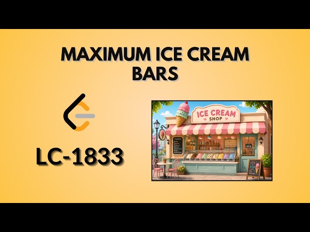 Maximum Ice Cream Bars | Leetcode 1833 | Java | Hindi
