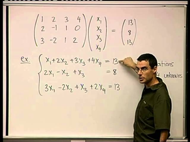 15 - Systems of linear equations