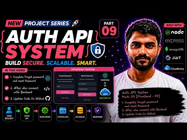 Build Auth API System | Forgot Password & Reset Password in React | Part 09