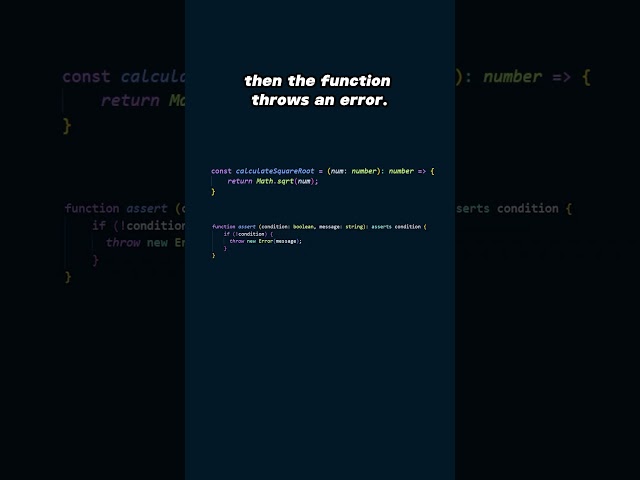 TypeScript Assert Functions #typescript #programming #engineering #javascript #tutorial