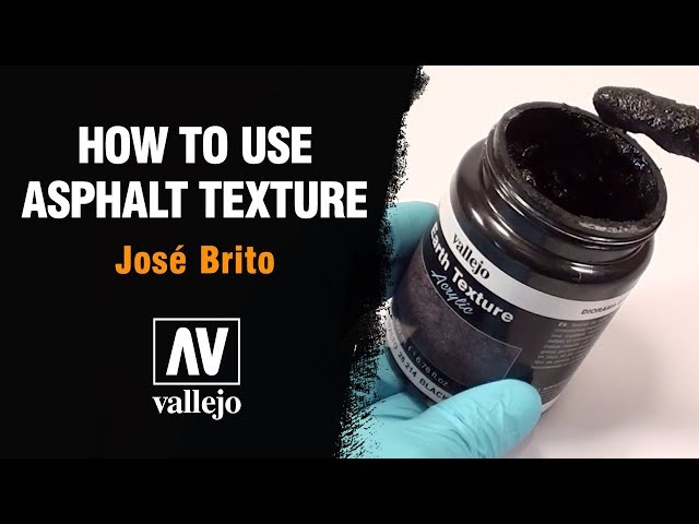 Cómo usar la textura de asfalto de vallejo