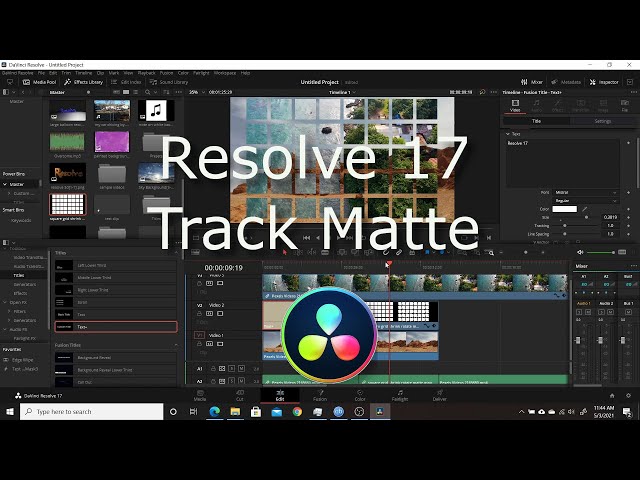Resolve 17 | Track Matte