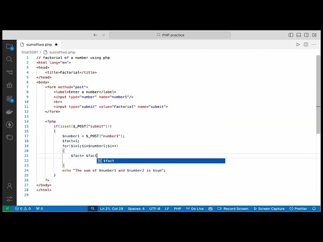 Factorial Using PHP||class 12 important questions PHP || Board Exam Computer Science || NEB