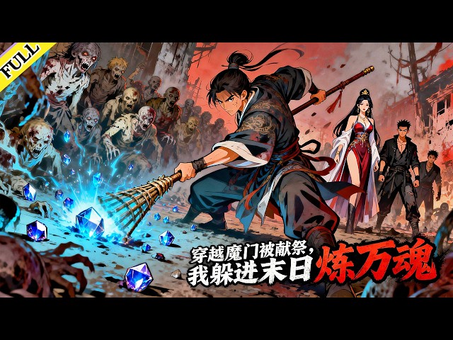 【FULL】《穿越魔門被獻祭，我躲進末日煉萬魂》完整版！男人剛入魔門就被師傅盯上——要拿他煉魂幡。系統把他踹進末日：喪屍無限刷，生魂管夠！他煉萬魂幡、收喪屍小弟。回來反手煉了師傅，連女宗主也收入囊中。