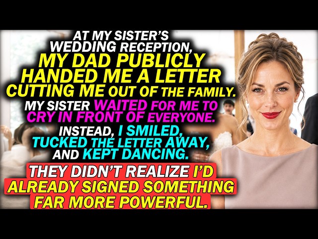 My Dad Gave Me a Disownment Letter at My Sister’s Wedding—I Handed Her Silence and a Legal File