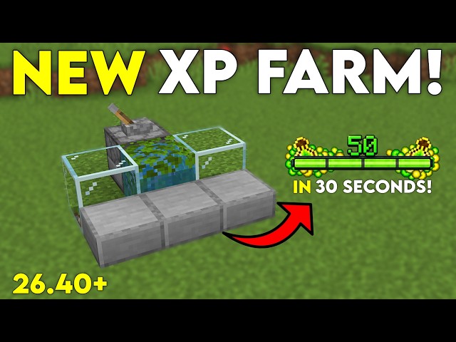NEW BEST EVER XP FARM in Minecraft Bedrock! (26.1+)