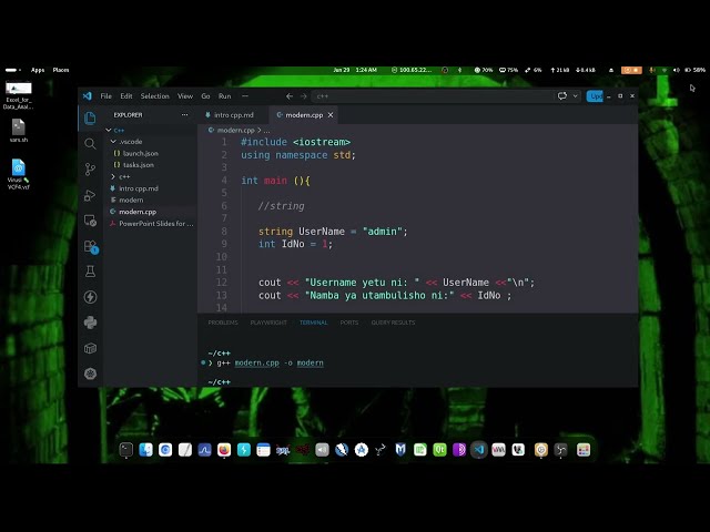 Modern C++ Programming for Cybersecurity & Networking #7 | std::string Explained Kiswahili