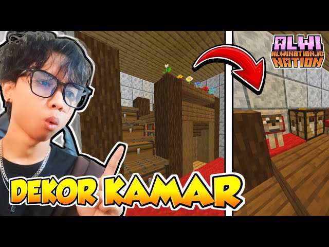 HOW TO MAKE A NICE ROOM IN MINECRAFT SERVER - ALWI NATION SERVER