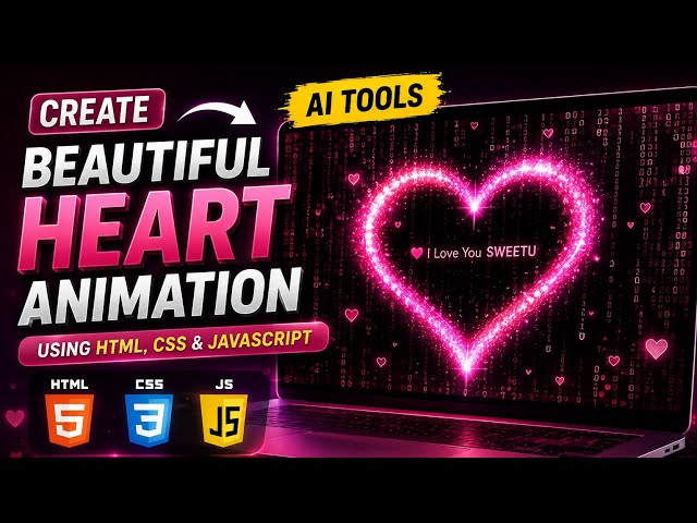 How to Create a Beautiful Heart Animation Website with AI ❤️ | ChatGPT + Claude + HTML CSS JS 