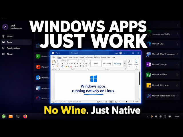 This Tool Runs Windows Apps Like Native Linux Apps