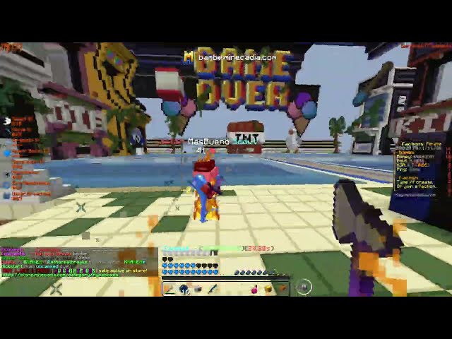 USING THE MOST POWERFUL AXE ON THE SERVER! (SHARPNESS 7)