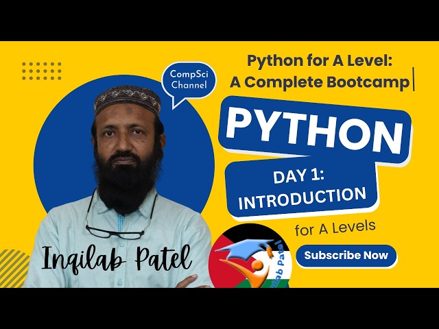 Day 1 Python Summer Course for IGCSE, O & A Level Computer Science by Inqilab Patel