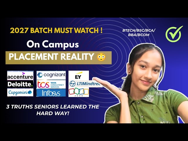 🔥 Before Placement Season Starts, Watch This! (2027 Batch Must Know)