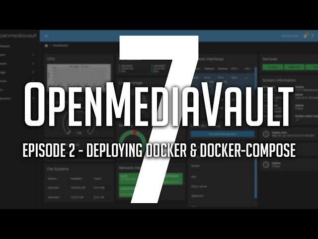 OpenMediaVault 7: Step-by-Step Docker Deployment with Docker Compose Plugin - Episode 2