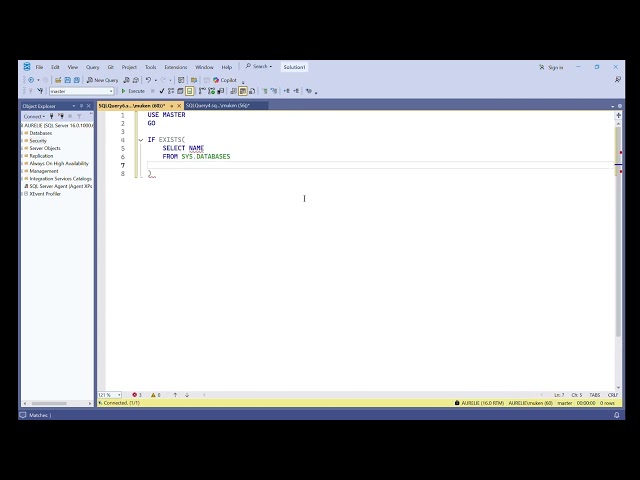 Create a Database (T-SQL)