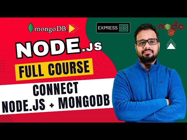 NodeJS Tutorial in Hindi #58 - Connect Node.js with MongoDB (Without Mongoose) Step-by-Step