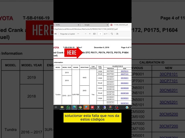 Actualización de motor usando Techstream en Toyota