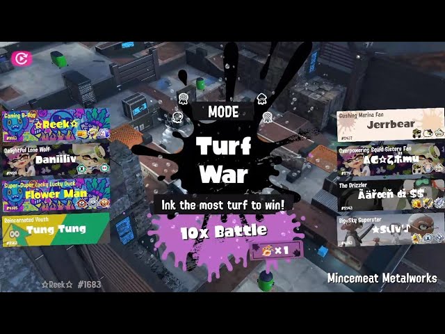 Splatoon 3 - Summer Nights 2026 - Pro 10x Battle - Mincemeat Metalworks - Beach vs. Theme Park
