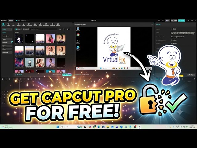 How to Get CapCut PRO for FREE on PC (100% Legal & Working Method)