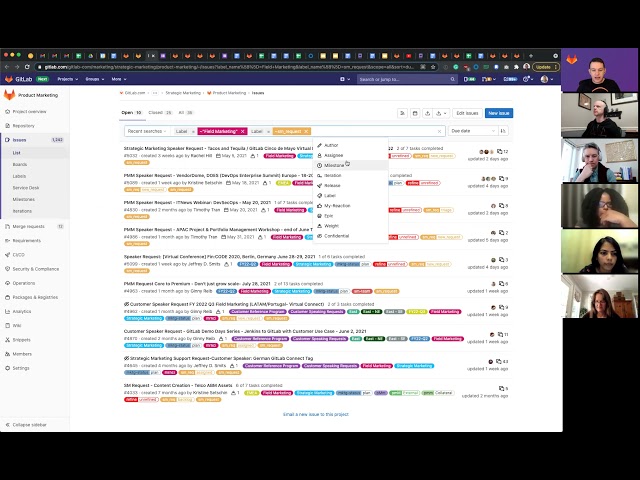 Product Marketing Meeting (weekly) 2021-05-03