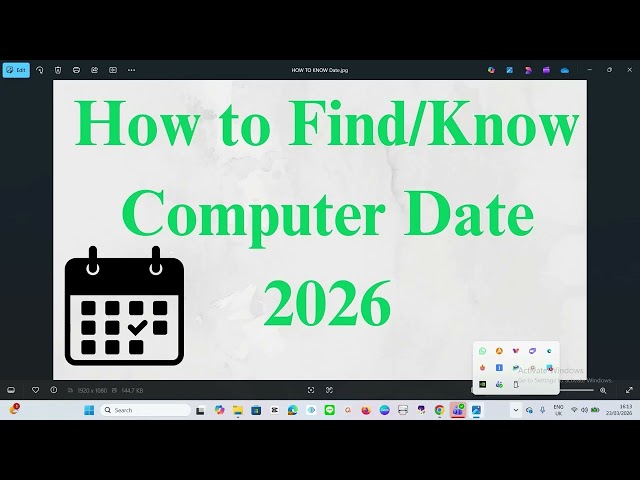 How to find/know Computer Manufactured date