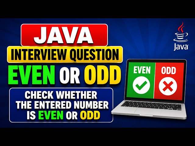 Java Program to Check Even or Odd number| Java Interview Questions