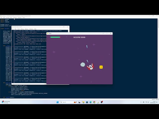 Silly Random Space Game Project In Python With Pygame. (Needs some more work)
