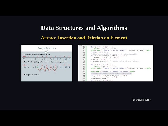 Arrays - Insert and Delete