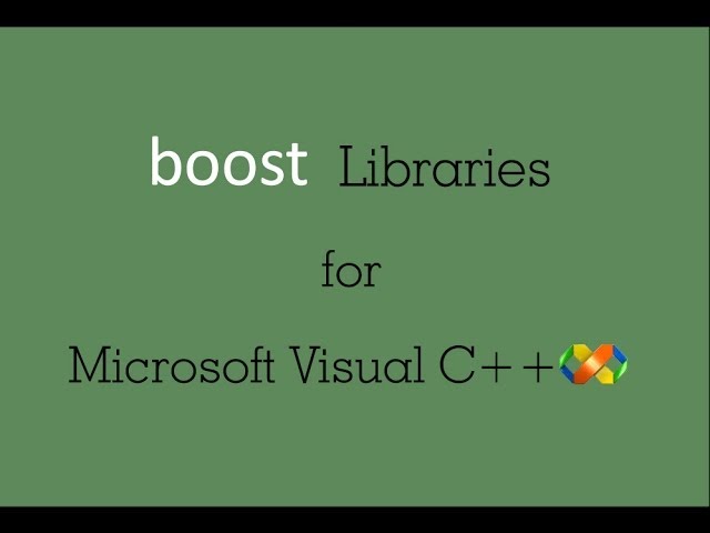 Boost libraries for MS VC++