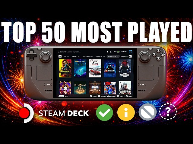 The TOP 50 MOST PLAYED Steam Deck Games Of May 2026