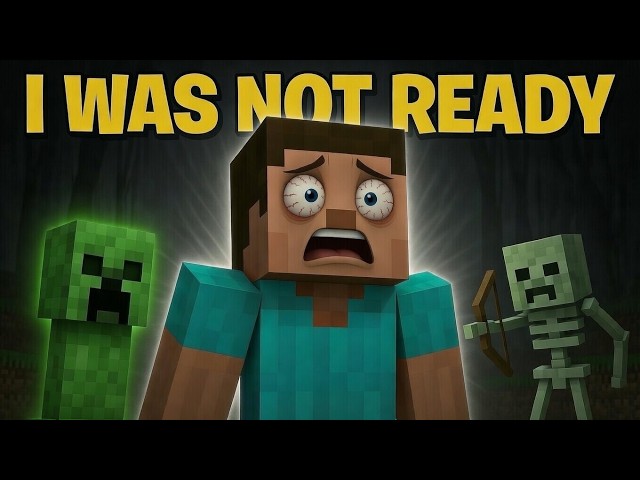 I Played Minecraft for the FIRST TIME... Died 4 Times (Java Demo Gameplay)