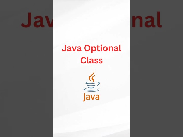 Java Optional Class  #education #java #javaprogramming #global #softwareengineer