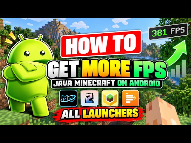 Get More FPS NO BS On All Android Launchers To Play Java Minecraft