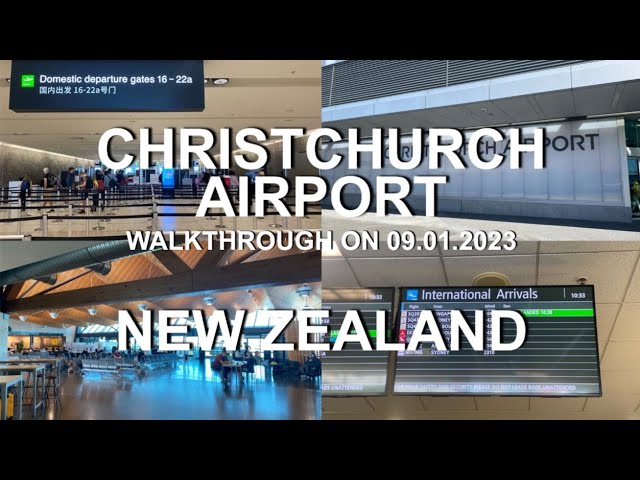 Christchurch Airport | 4K | Walkthrough on 09.Jan.2023 | Christchurch | South Island | New Zealand