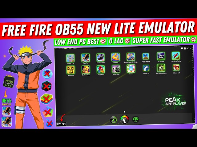 Peak App Player Lite - New Emulator For Free Fire OB55 Low End PC | Best Android Emulator For PC