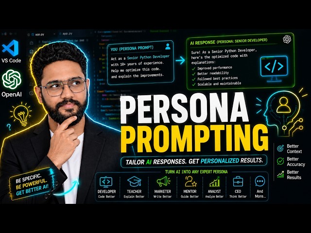 Persona Prompting Explained 🚀 Make AI Act Like You!