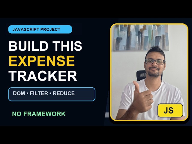JavaScript Project Tutorial: Build an Expense Tracker