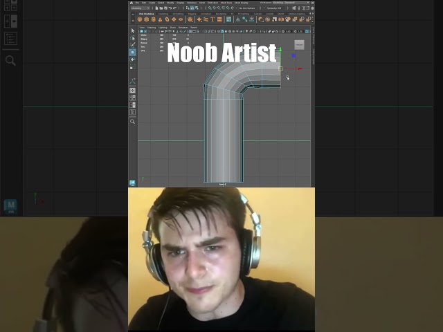 Noob vs Pro Artist 3D : Maya Bridge Tool to Model Bent Pipe in Maya 2025 #maya2025 #maya