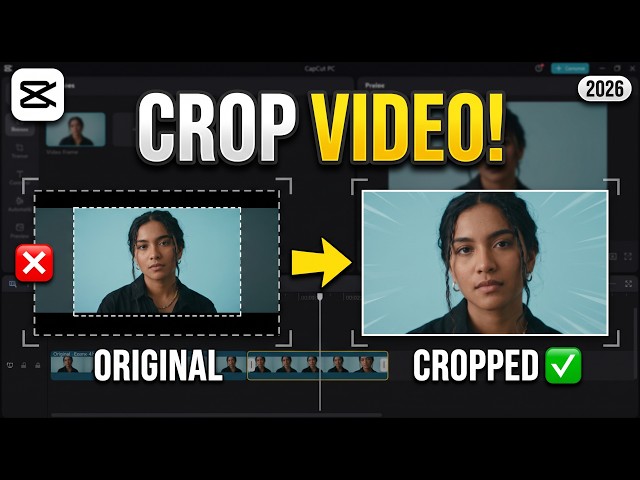 How To Crop a Video in CapCut PC (2026 Easy Tutorial!)