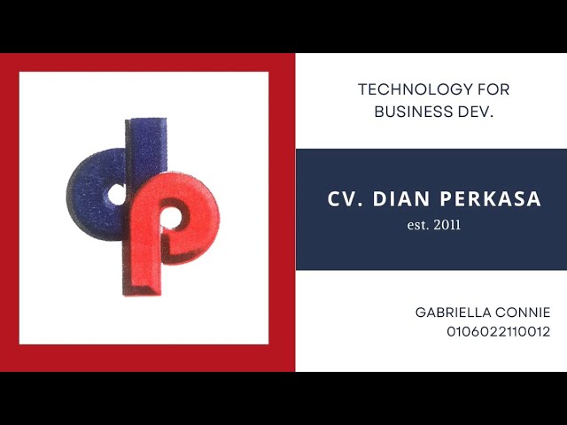 AFL1 TECH FOR BUSINESS DEV. - Gabriella Connie - CV. Dian Perkasa