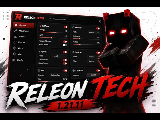 Releon 1.21.11 FREE Download | INSANE PvP Client 🔥