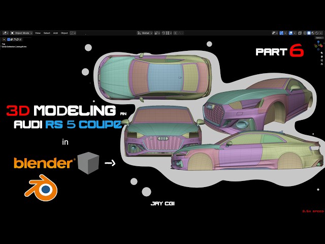 How to Model a Car in Blender | Audi RS5 Coupe Tutorial (Part 6)